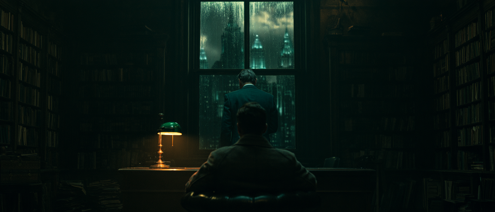 Shot 5B — Wide — Sol Crosses to the Window